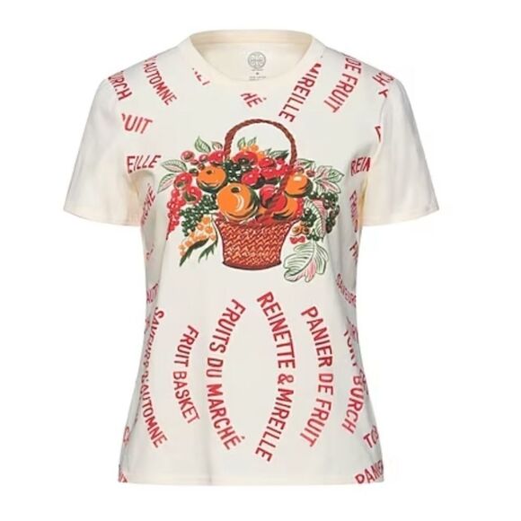 NWT TORY BURCH FRUIT COTTON WOMAN T-shirts SIZE US XXL NEW WITH TAG - Picture 15 of 15